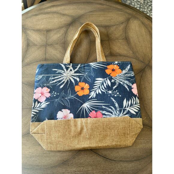 Fun Beach Bag / Tote / Purse - Summer Vibes & Practical Too!  NWOT 17x14 - Picture 2 of 6